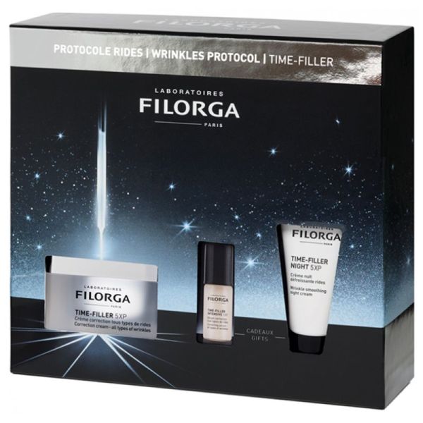 Filorga Coffret Time-Filler 5XP Gel-Crème Correction 50 ml + Routine Anti-Rides OFFERTE