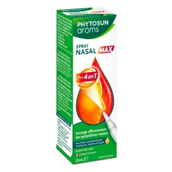 Phytosun Aroms Spray Nasal Max 4 en 1- Rhume - 20ml