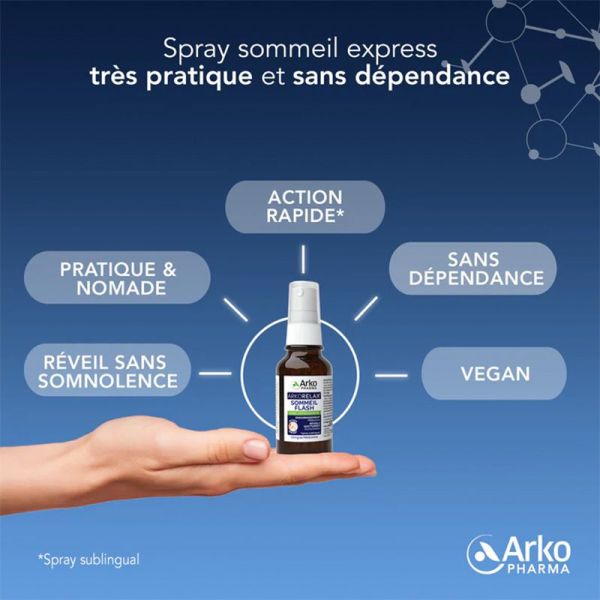 Arkopharma Arkorelax Sommeil Mélatonine Flash Spray 20ml