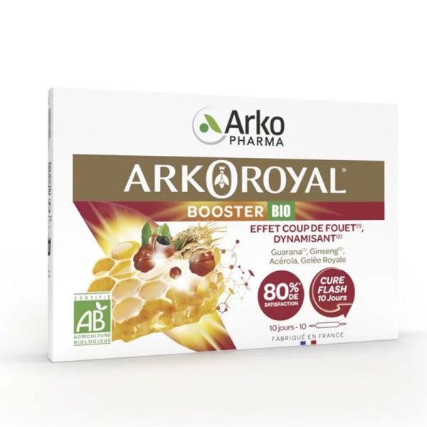 Arkopharma ArkoRoyal Booster Bio Effet Coup de Fouet - 10 Ampoules