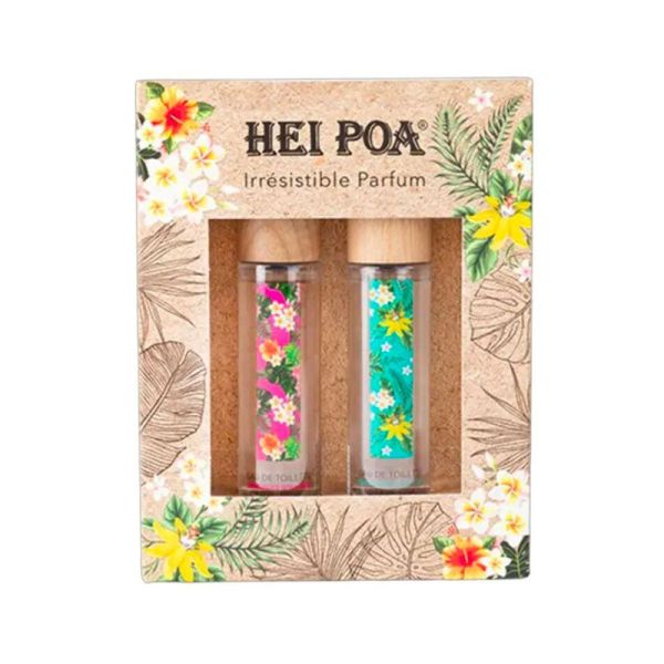 Hei Poa Coffret Parfum Irrésistible - Sensualite Aquatique + Idyllique -  2x50ml