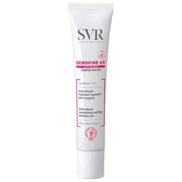SVR Sensifine AR Crème Riche Soin Intensif Hydratant - 40 ml - Apaisant Anti-Rougeurs