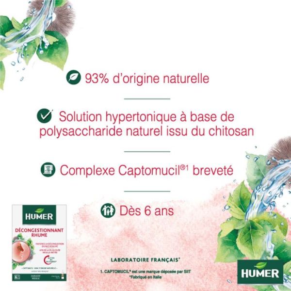 Humer Décongestionnant Rhume 20 ml