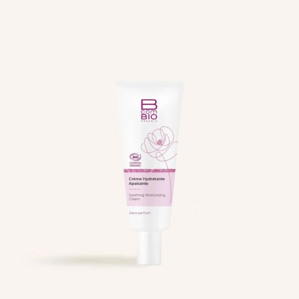 BcomBIO Crème Hydratante Apaisante 50ml - Hydratation intense et apaisante pour peaux sensibles