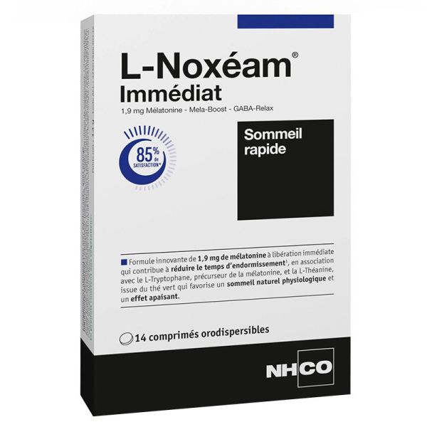 NHCO L-Noxéam Immédiat - 14 Comprimés -  Sommeil Rapide, effet Apaisant et Relaxant