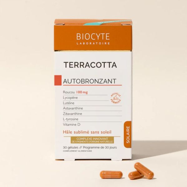 Biocyte Terracotta Autobronzant 90 Gélules – Hâle sublimé sans soleil