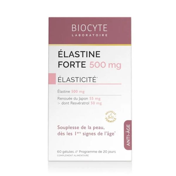 Biocyte Élastine Fort 500mg Premiers Signes de l'Âge - 40 Gélules