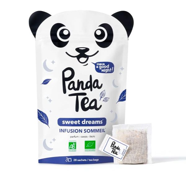 Panda Tea Infusion Sommeil Sweet Dreams - 28 sachets - Favorise l’endormissement