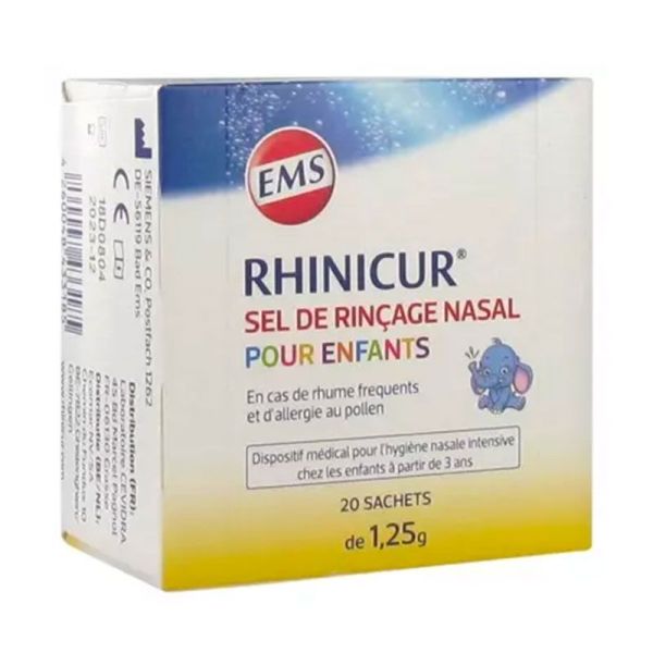 EMS Rhinicur Sel de Rinçage Nasal - Pour Enfants - 20 sachets