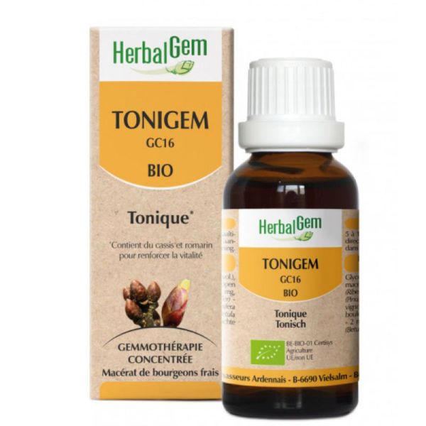 Herbalgem Complexe de Gemmothérapie Tonigem Tonique Bio 30ml