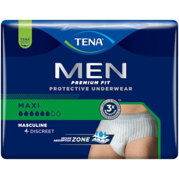 TENA MEN Premium Fit Level 4 - Taille L/XL - 10 Protections pour Homme - Slip Absorbant Jetable
