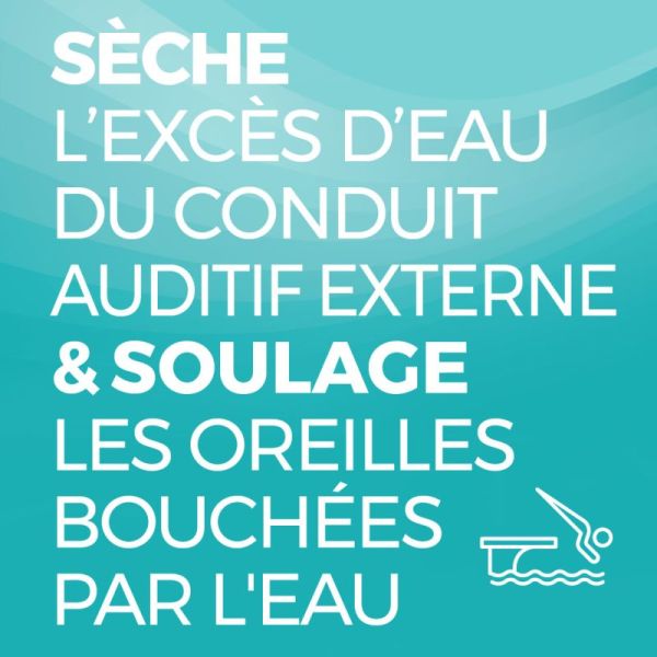 Audispray Dry - 30ml - Prévention de l'otite externe, facilite l'évaporation de l'eau, apaise la peau