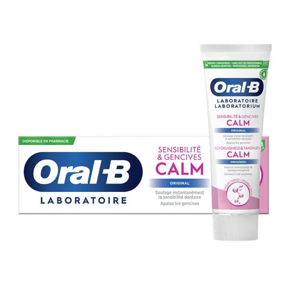 Oral-B Calm Dentifrice Original - Sensibilité Gencives & Émail - 75 ml