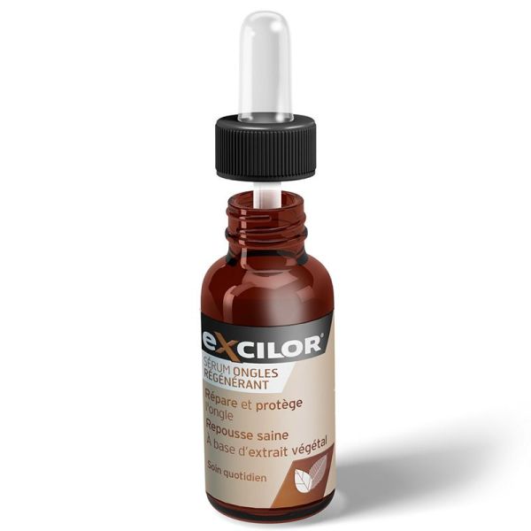 Excilor Sérum Ongles Régénérant - 10 ml - Réparation des ongles abîmés et décolorés