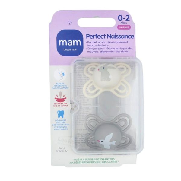 MAM Perfect Naissance 2 Sucettes - 0-2 mois