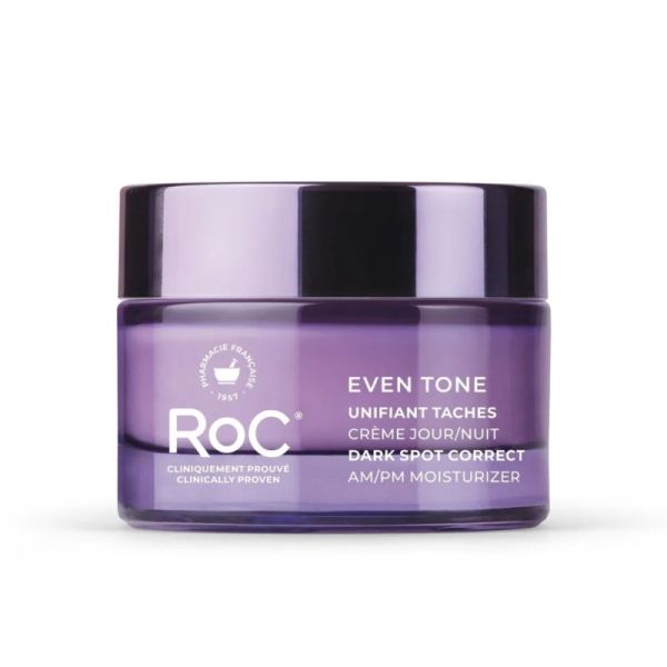 RoC Even Tone Unifiant Tâches Crème Jour/Nuit 50 ml - Réduit visiblement les tâches