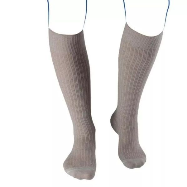 Thuasne Venoflex Fast2 Lin Chaussettes de Contention Homme Naturel - Long - Taille 3