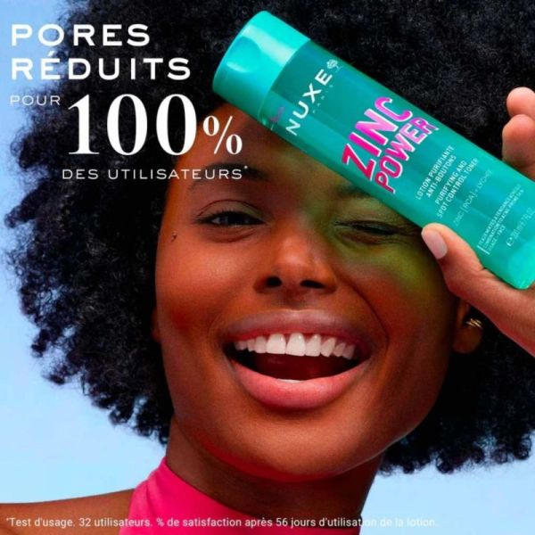 Nuxe Zinc Power Lotion Purifiante Anti-Boutons 200ml - Pores resserrés et peau matifiée