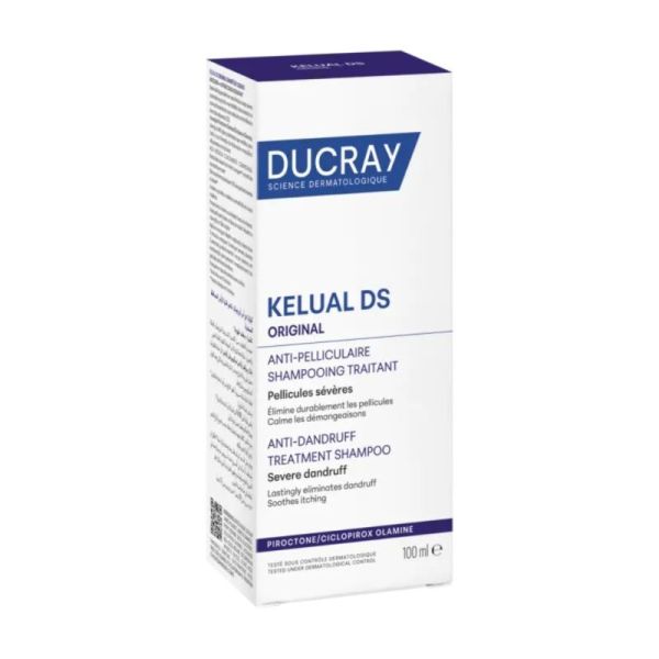 Ducray Kelual DS Shampoing Traitant Anti-Pelliculaire Pellicules Sévères & Démangeaisons - 100ml