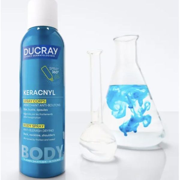 Ducray Keracnyl Spray Corps Asséchant Anti-Boutons 150ml – Réparation et fermeté