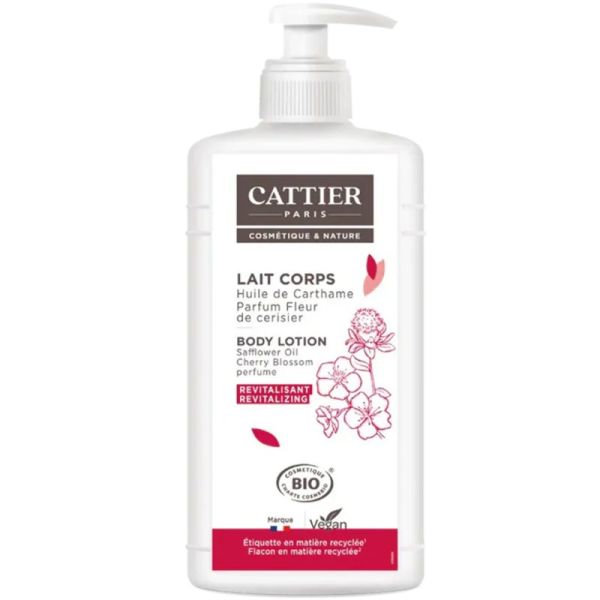 Cattier Lait Revitalisant Fleur De Cerisier Bio 500ml – Éclat et régénération