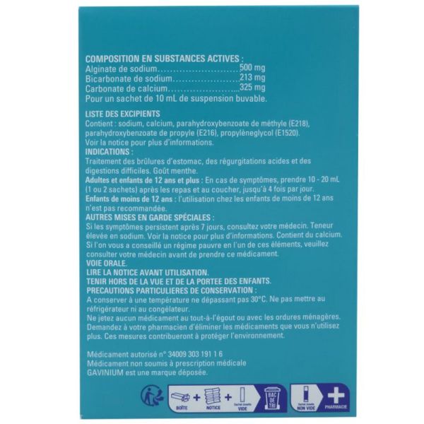 Reckitt Benckiser Gavinium – 24 Sachets de 10 ml