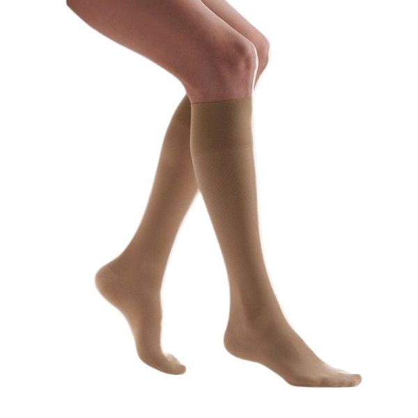 Thuasne Venoflex Secret Classe 2 Chaussettes de Contention Femme Dune - Long - Taille 2