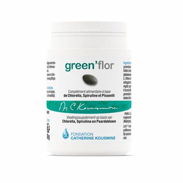 Nutergia Green'Flor - Confort Intestinal - Detoxination Cellulaire et Intestinale - 90 Comprimés