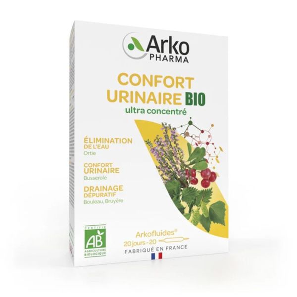 Arkopharma Arkofluides Confort Urinaire Bio 20 ampoules