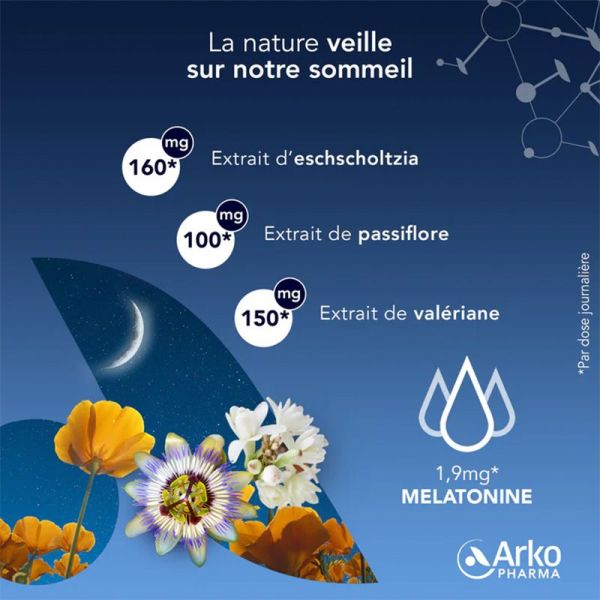 Arkopharma Arkorelax Sommeil Fort 8H 15 comprimés