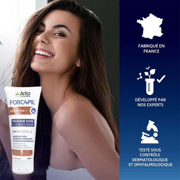Arkopharma Forcapil Masque Kératine +, 200 ml