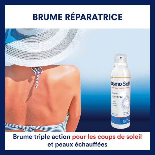 OsmoSoft Brume Réparatrice Coups de Soleil - 75ml - Apaisant, hydratant et réparateur