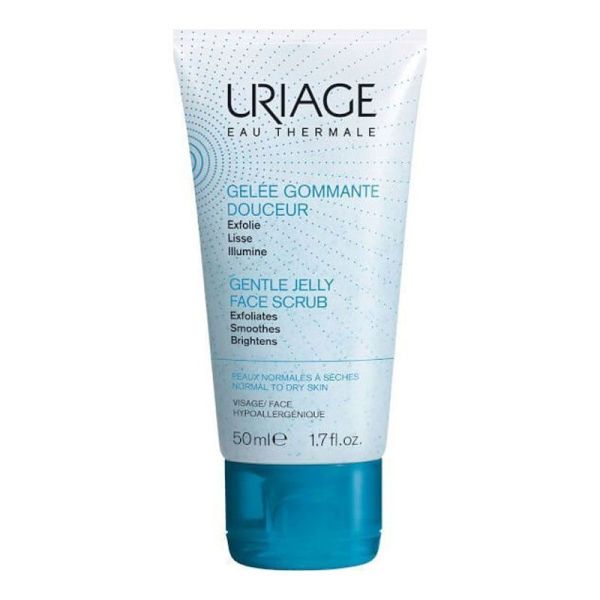 Uriage Gelée Gommante Douceur - 50 ml - Exfoliant Visage Peaux Sensibles