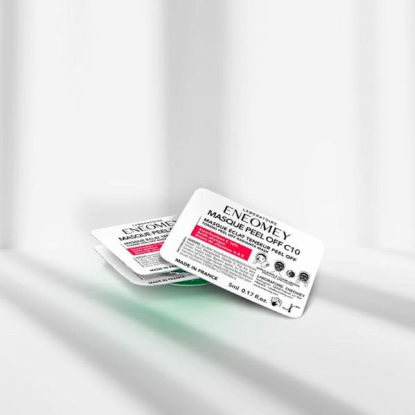 Eneomey Masque Peel Off C10 Eclat Tenseur 6x5ml - Ascarbosylane C10, Acide Phytique, Vit A et Vit E