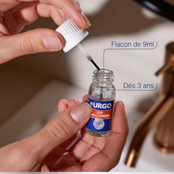 Urgo Filmogel Stop Ongles Rongés - Vernis Amer et Invisible - 9 ml