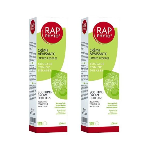 Rap Phyto Crème Apaisante Jambes Légères - Lot de 2 x 100ml