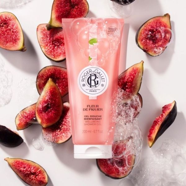 Roger & Gallet Gel Douche Bienfaisant - 200ml - Fleur de Figuier - Hydratant Délassant