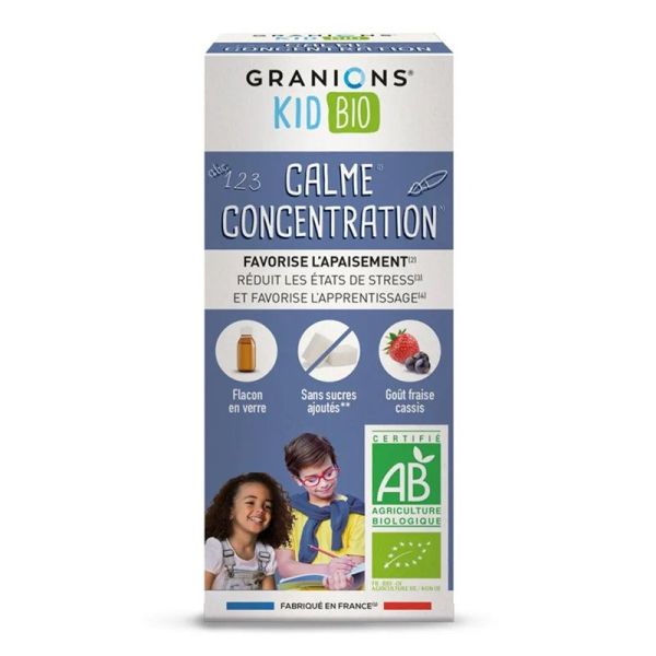 Granions Kids Bio Calme & Concentration Sirop - 125ml