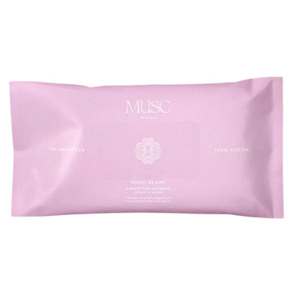 Musc Intime Musc Blanc Lingettes Intimes x30 – Fraîcheur intime