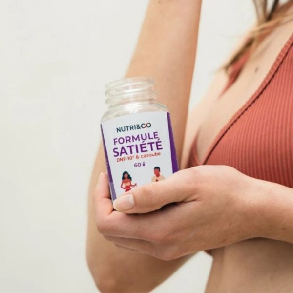 Nutri&Co Formule Satiété DNF-10 & Caroube 60 gélules - Aide à la perte de poids et contrôle de l'appétit