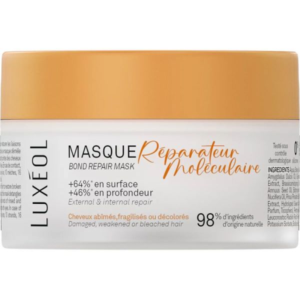 Luxéol Masque Réparateur Moléculaire 200ml – Réparation profonde