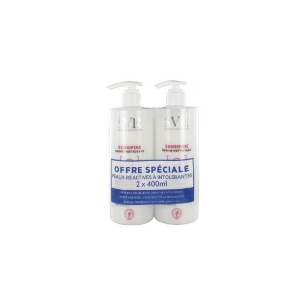 SVR Sensifine Dermo-nettoyant Peaux Reactives 2x400ml