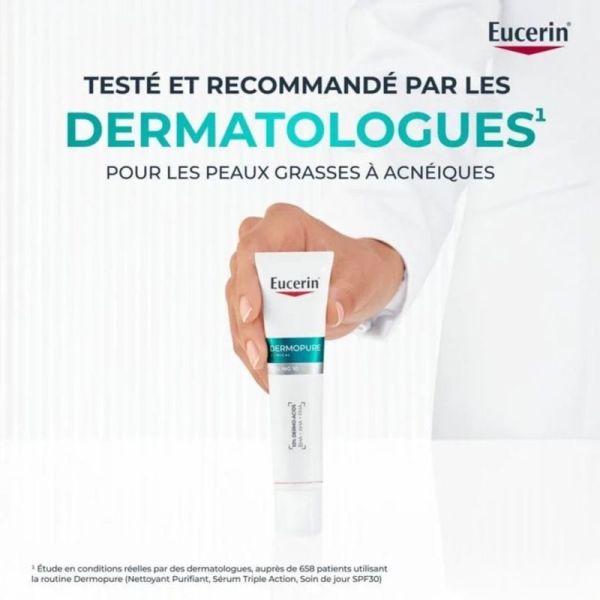 Eucerin Dermopure Clinical Peeling 10 Soin de Nuit Rénovateur 40 ml - Renouvelle le grain de peau et réduit les imperfections