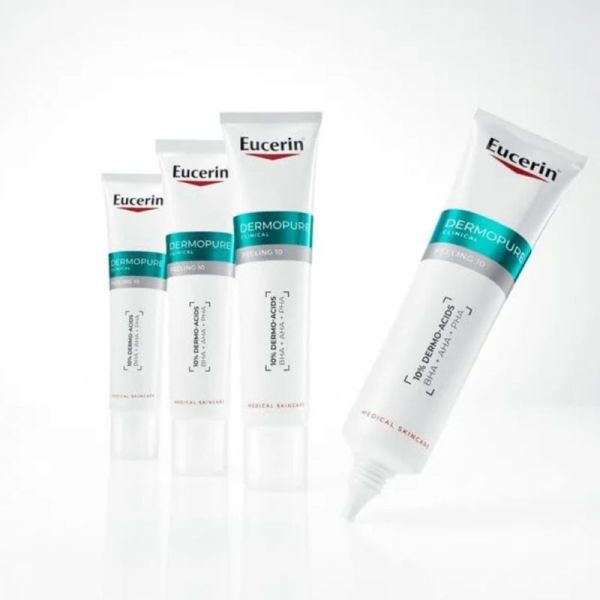 Eucerin Dermopure Clinical Peeling 10 Soin de Nuit Rénovateur 40 ml - Renouvelle le grain de peau et réduit les imperfections