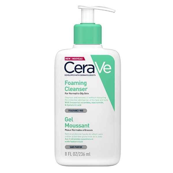 CeraVe Crème Moussante Nettoyante Hydratante Visage 236 ml