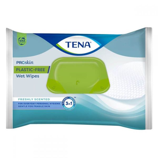 Tena ProSkin Lingettes Imprégnées Sans Plastique - 48 Lingettes