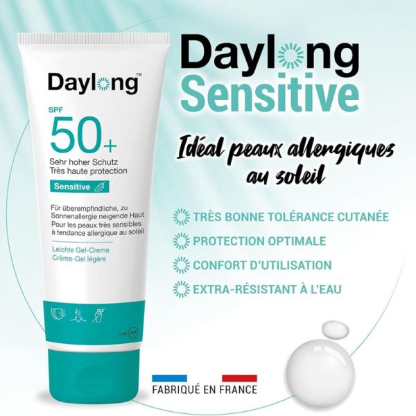 Daylong Sensitive Gel-Crème Légère SPF50+ 200ml – Protection et haute tolérance