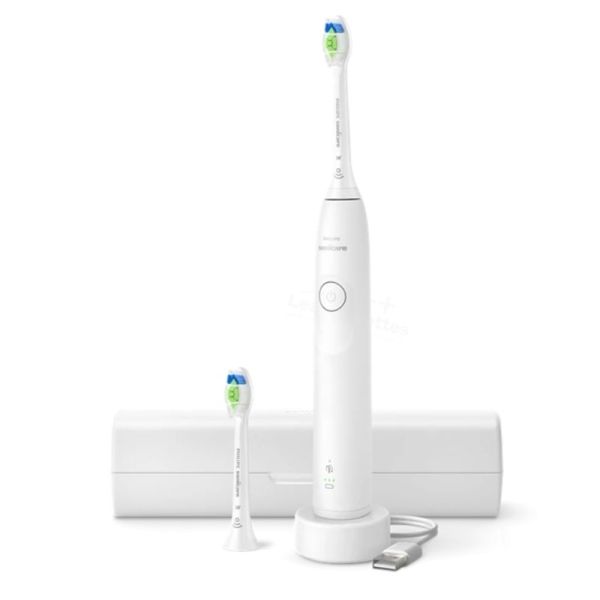 Philips Sonicare Série 5300 blanche - Brosse à dents électrique sonique rechargeable avec capteur de pression