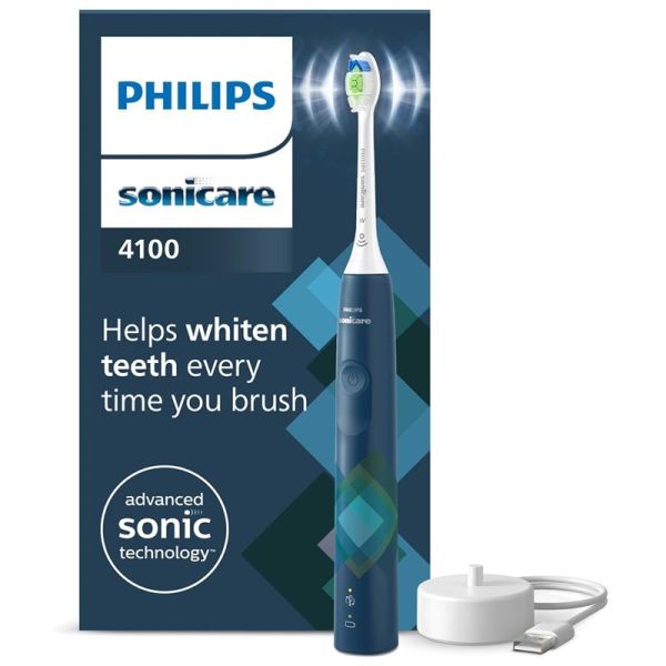 Philips Sonicare 4100 Series Brosse à Dents Électrique HX3689/42 Bleu Marine