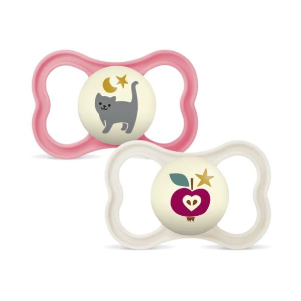 Mam Supreme Nuit 2 Sucettes Phosphorescentes - 18 mois et +